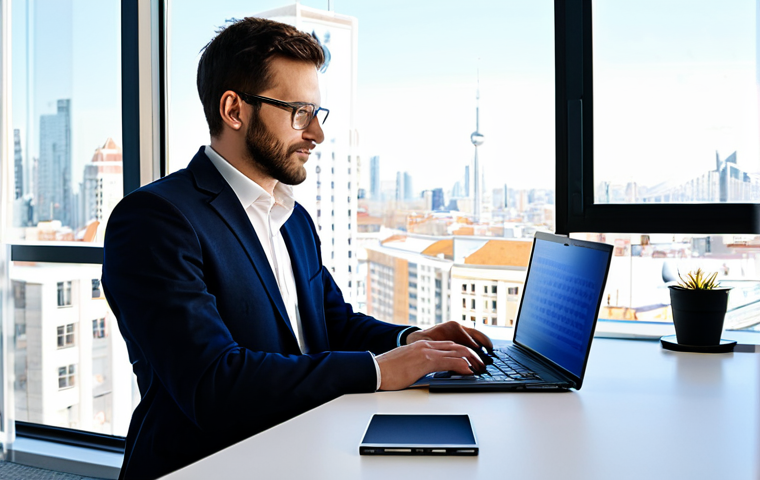 콘텐츠 제작 업무일지 작성법 - Modern Professional at Work**
"A professional software engineer, fully clothed in business casual a...