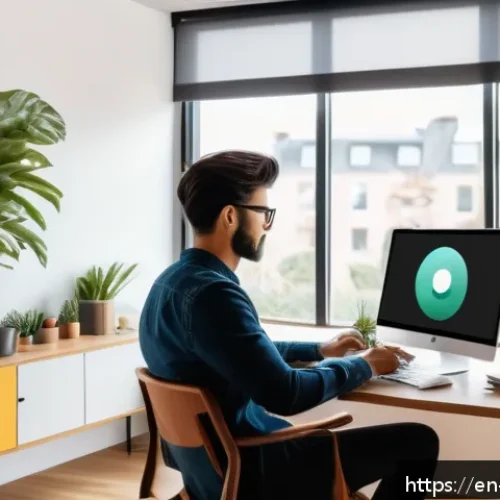 Home 30 콘텐츠 제작 도구 사용법 완벽 가이드 - A modern creative workspace featuring a young professional content creator editing a vibrant social ...